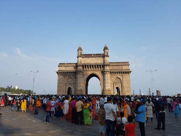 istock Tourist rush at The Gateway of India 1006344598