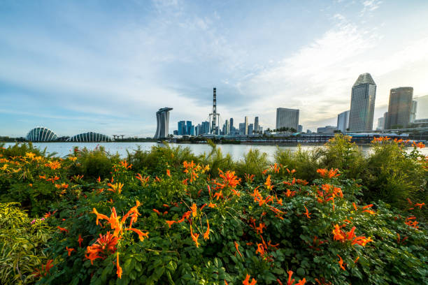 Garden City Singapore stock photo