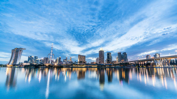 Singapore Skyline stock photo