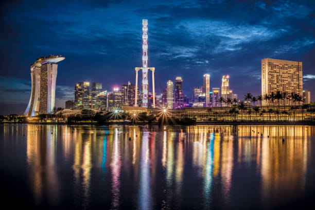 Singapore City stock photo