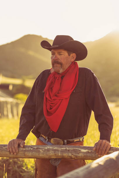 istock Tough Cowboy Red Scarf 1006373558