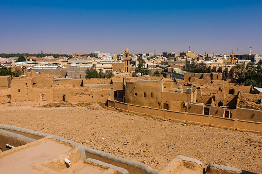 The partially restored suburbs of the Munikh Castle in Al Majmaah