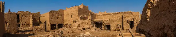 Photo of Traditional Arab mud brick architecture in Al Majmaah, Saudi Arabia