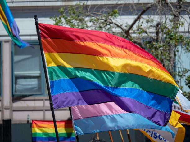 istock LGBT pride flag waving while marching in the San Francisco Pride Parade 1006383728