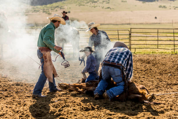 istock Learning the Ropes: Young Cowboy Learns Farm Life on Ranch 1006396680