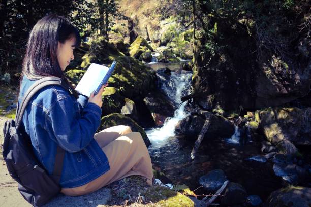 book and woman