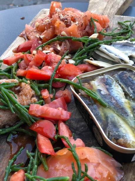 istock Seafood tapas snack sharing plank salmon anchovy tuna crab 1006414898