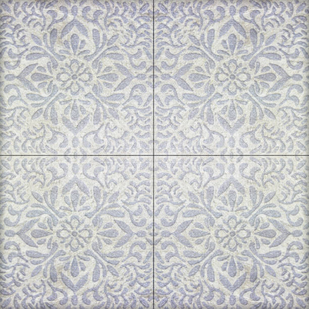 istock Old ceramic tiles patterns handicraft from thailand In the park public. 1006425930