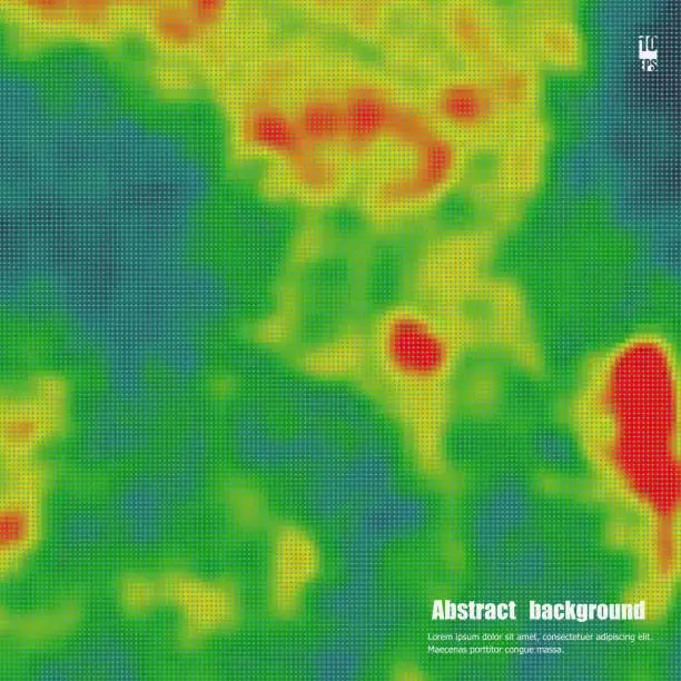 Vector illustration of Colored heat map for temperature. Eps10 Vector illustration