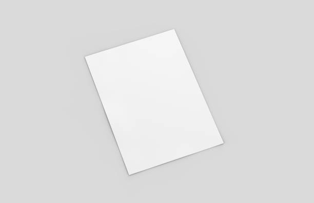 istock A4 paper on isolated white background, mock up template ready for your design, 3d illustration 1006446268