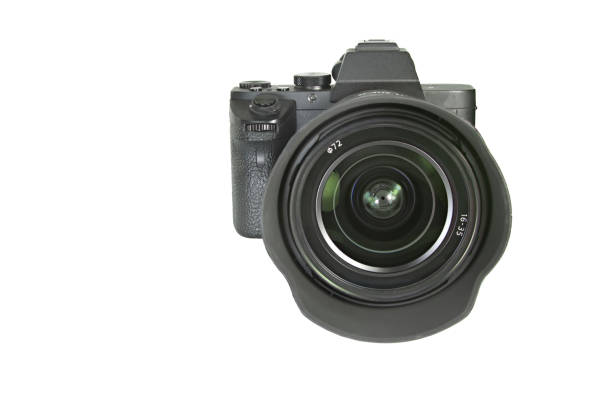 istock Photo mirrorless camera on isolated white background 1006449284