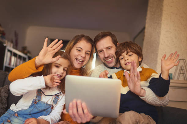 istock Chatting with family all across the globe 1006456456