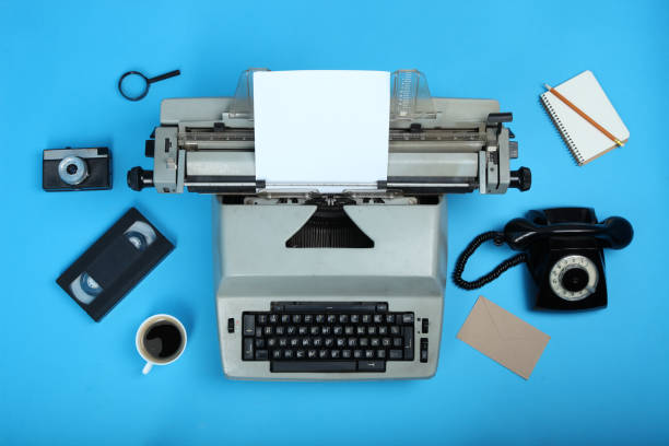 istock Old typewriter with a sheet of paper 1006459060