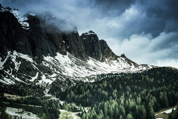Landscape in Villnoess Valley in South Tyrol