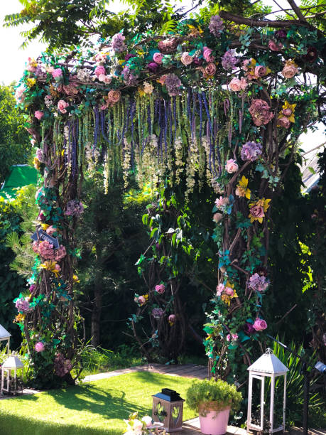 istock Wedding flower decor in the summer garden 1006477772