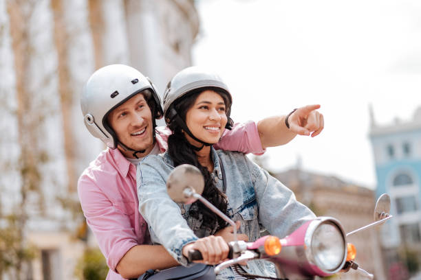 istock Joyful gay couple having tour 1006496568