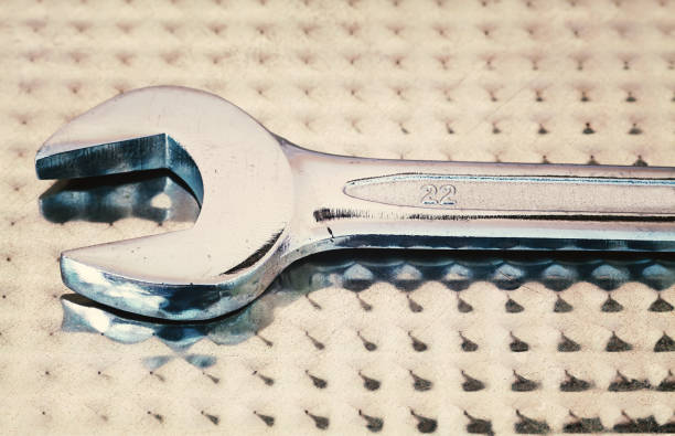 istock Metal Wrench on Metal Surface 1006525732