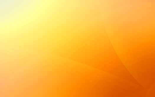 Yellow and orange unusual smooth background with subtle rays of light