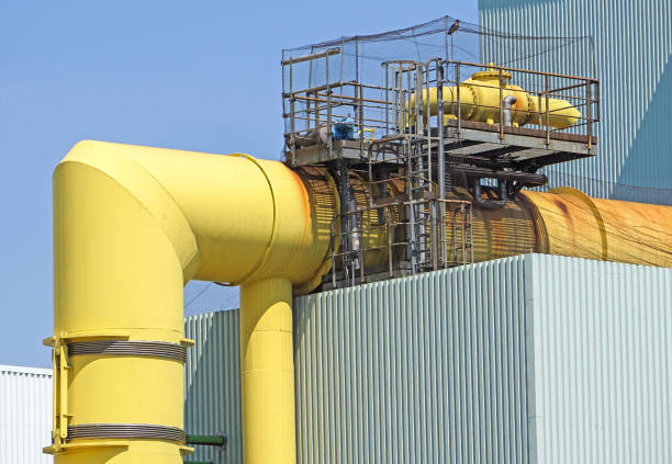 istock Large pipes of the power station 1006560090