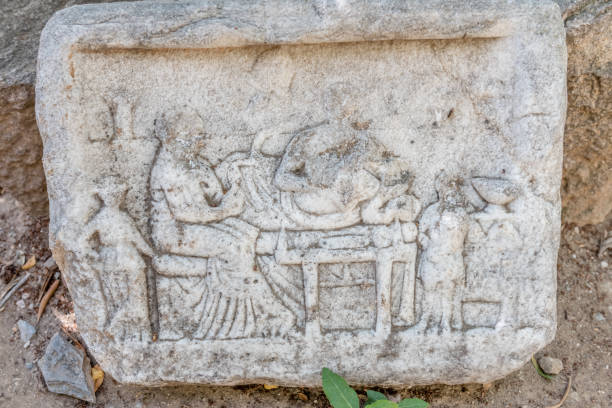 istock Roman marble sculpture or blocks in Bodrum Castle 1006581740