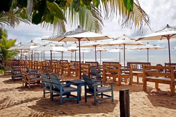 istock Beach Chair and Umbrella 1006581860