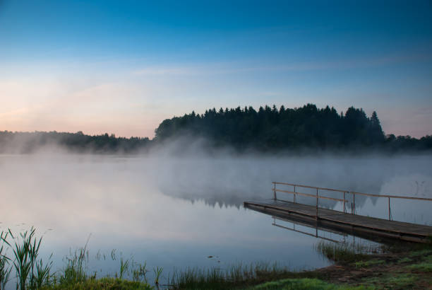 istock Sunrise on the Kaitra lake 1006592640