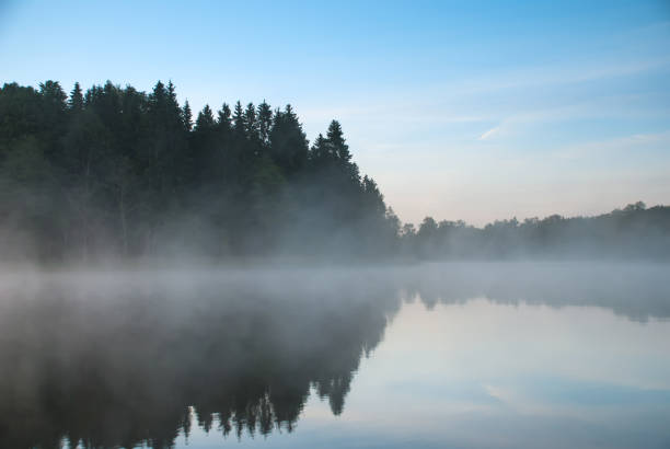 istock Sunrise on the Kaitra lake 1006592662