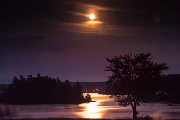 istock Full Moon Rising over New England Lakes / Landscape 1006593924