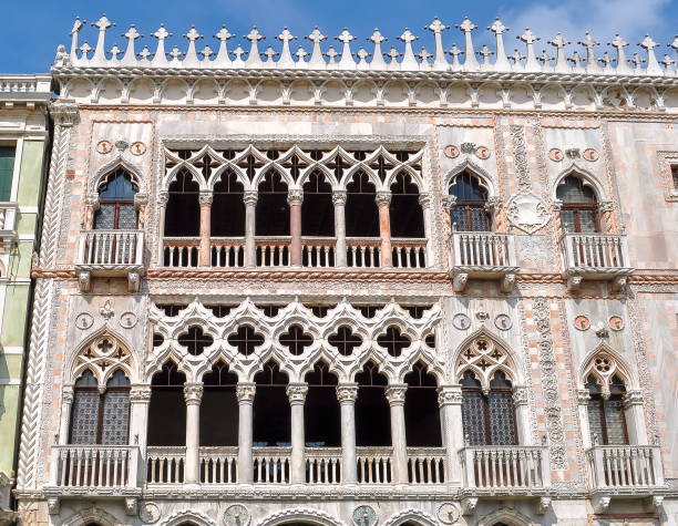 palacio de ca d ' oro, venecia, italia - venice italy grand canal italy veneto fotografías e imágenes de stock