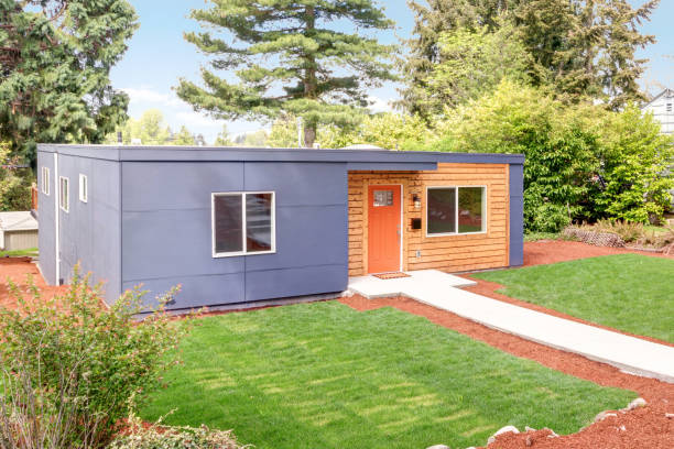istock Beautiful one story home with mixed siding. 1006601898