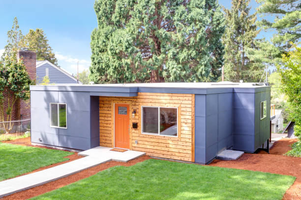 istock Beautiful one story home with mixed siding. 1006602980