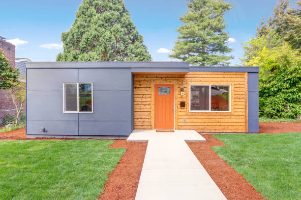 istock Beautiful one story home with mixed siding. 1006605386