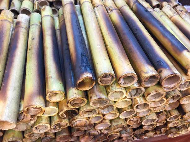 istock Sticky rice glutinous rice roasted bamboo joints soaked coconut milk 1006614722