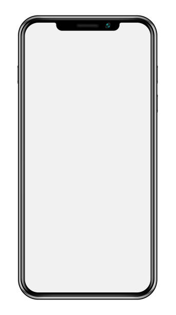 istock Big screen Smartphone with isolated on white background 1006616284