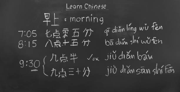 istock Learning chinese to tell time in class room. 1006632436