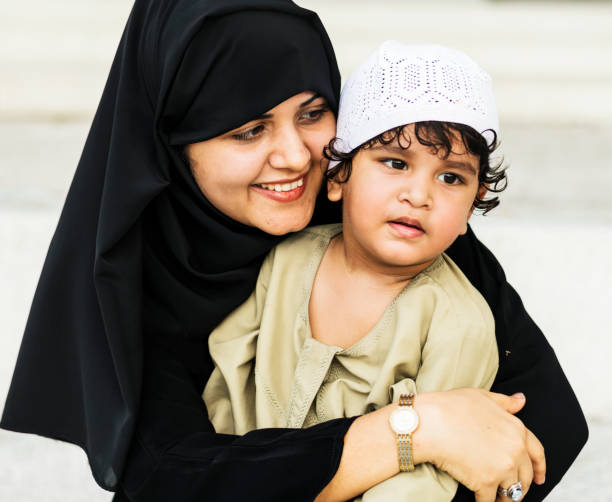 istock Muslim mother and her son 1006633870