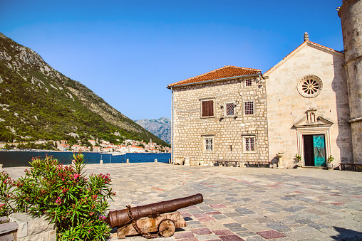 Gospa od Skrpjela (Our Lady of the Rocks)  tiny island in the Boka Kotorska bay, near the old town or Perast.