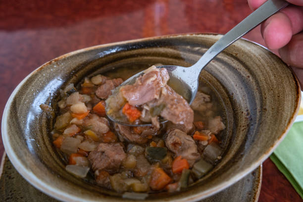 istock Traditional Icelandic lamb soup, summer time, indoor, Iceland 1006636624