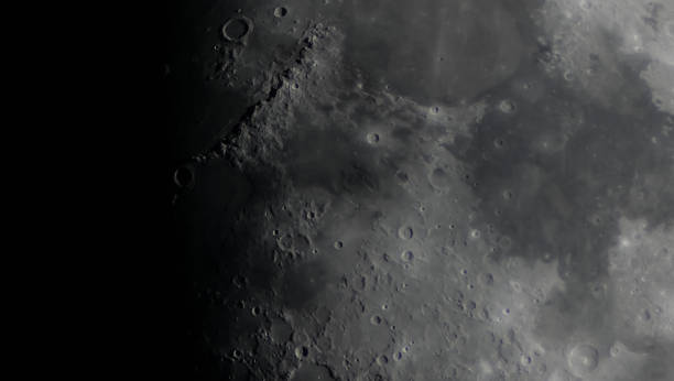 istock Detail of moon surface. 1006659624