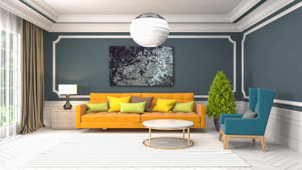 istock Interior of the living room. 3D illustration 1006669232