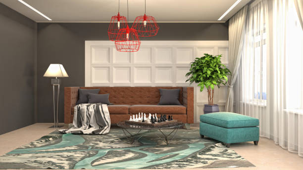 istock Interior of the living room. 3D illustration 1006669384