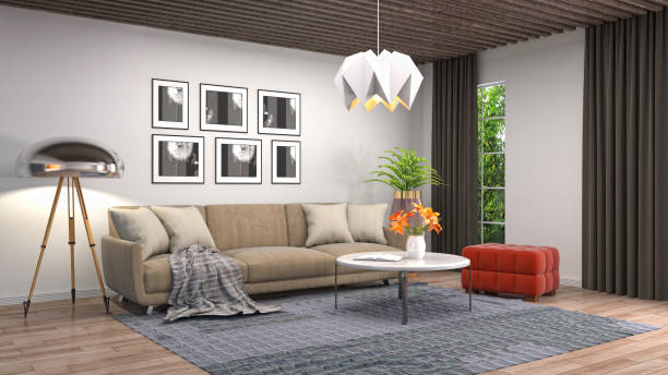 istock Interior of the living room. 3D illustration 1006669426