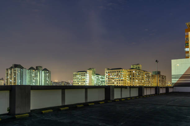 istock Beautiful urban city night view 1006678832