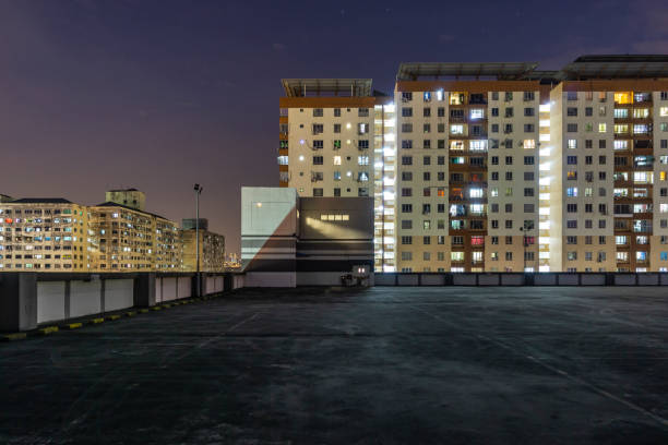 istock Beautiful urban city night view 1006678956