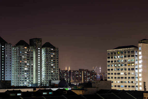 istock Beautiful urban city night view 1006678962