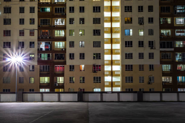 istock Beautiful urban city night view 1006679048