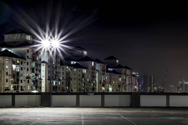 istock Beautiful urban city night view 1006679058