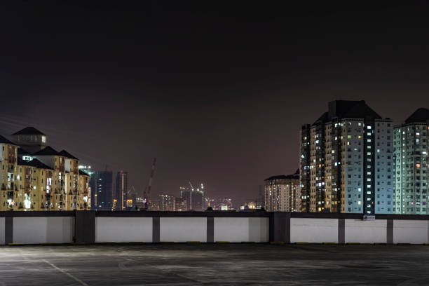 istock Beautiful urban city night view 1006679082