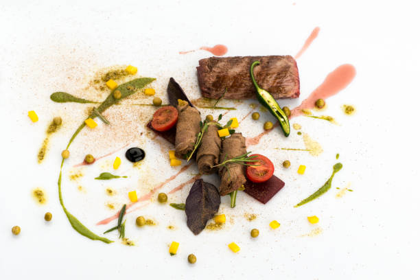 istock decoratively decorated food on white 1006679368