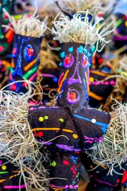 A homemade voodoo doll, a tourist souvenir in New Orleans